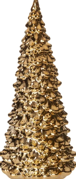 Outlet Weihnachtsdeko Weihnachtsbaum Monty gold 7,8 x 7,6 x 15,8 cm Weihnachtsfiguren & -Objekte