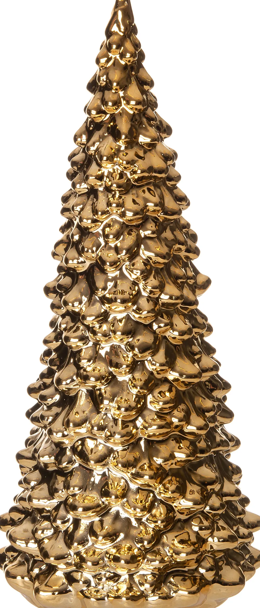 Outlet Weihnachtsdeko Weihnachtsbaum Monty gold 7,8 x 7,6 x 15,8 cm Weihnachtsfiguren & -Objekte