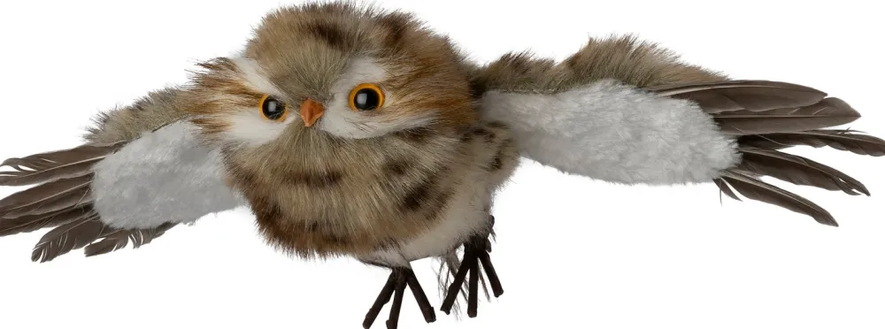 Outlet Weihnachtsdeko Eule braun 33 x 8 x 17 cm Weihnachtsfiguren & -Objekte