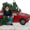 Hot Weihnachtsdorf Miniatur-Auto mit Weihnachtsbaum 11,5 x 7,8 x 7,6 cm Weihnachtsdorf Figuren & Objekte