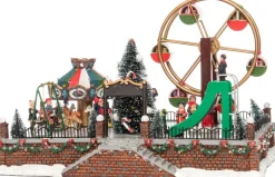 New Weihnachtsdorf Vergnügungspark 35 x 25 x 21 cm Weihnachtshäuschen