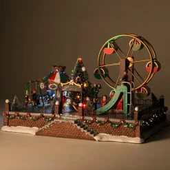 New Weihnachtsdorf Vergnügungspark 35 x 25 x 21 cm Weihnachtshäuschen