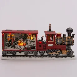 New Weihnachtsdorf Miniatur-Eisenbahn (animiert) 56 x 16 x 27 cm Weihnachtsdorf Figuren & Objekte
