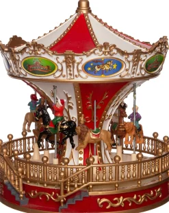 New Weihnachtsdorf Karussell D 22 H 24,5 cm Weihnachtsdorf Figuren & Objekte