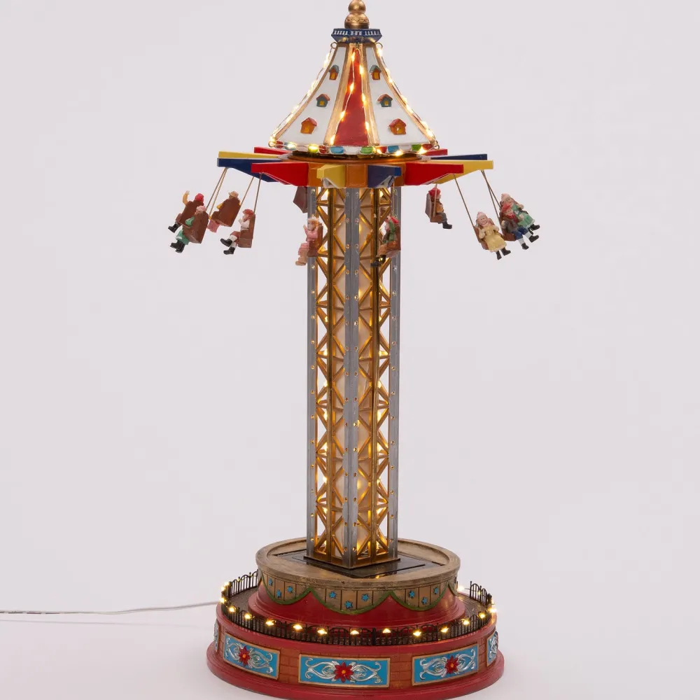 Best Weihnachtsdorf Karussell "Free Fall" D 24 H 55,5 cm Weihnachtsdorf Figuren & Objekte