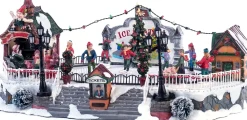 Sale Weihnachtsdorf Miniatur-Schlittschuhbahn 40 x 28 x 17 cm Weihnachtshäuschen