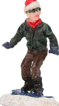 Sale Weihnachtsdorf Figur Junge mit Snowboard 4 x 2 x 5 cm Weihnachtsdorf Figuren & Objekte