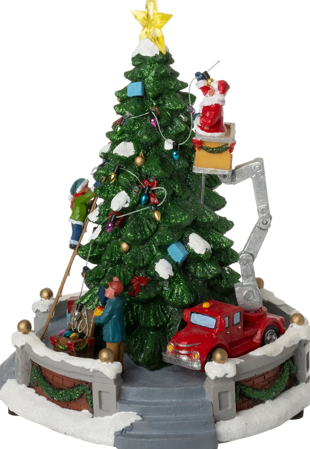 New Weihnachtsdorf Baum schmücken 25 x 25 x 27 cm Weihnachtshäuschen