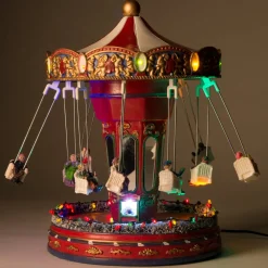 Hot Weihnachtsdorf Karussell 21 x 21 x 28 cm Weihnachtsdorf Figuren & Objekte