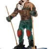 Outlet Weihnachtsdorf Figur Mädchen mit Ski 4,2 x 2,8 x 6 cm Weihnachtsdorf Figuren & Objekte