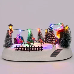 Online Weihnachtsdorf Miniatur-Schlittschuhbahn 29 x 21 x 13,5 cm Weihnachtsdorf Figuren & Objekte