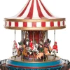 New Weihnachtsdorf Karussell 22,5 x 22,5 x 26,5 cm Weihnachtsdorf Figuren & Objekte