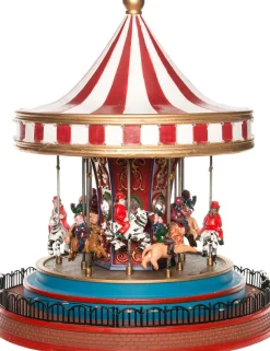 New Weihnachtsdorf Karussell 22,5 x 22,5 x 26,5 cm Weihnachtsdorf Figuren & Objekte