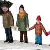 Best Weihnachtsdorf Figur Familie mit Baum 12,8 x 5,5 x 8 cm Weihnachtsdorf Figuren & Objekte