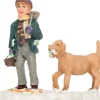 New Weihnachtsdorf Figur Junge mit Hund 6 x 3,5 x 6 cm Weihnachtsdorf Figuren & Objekte