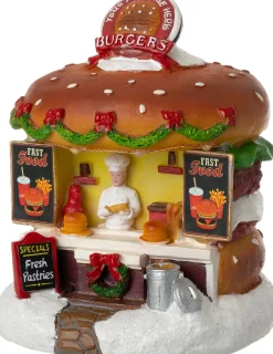 Best Weihnachtsdorf Miniatur Hamburgerstand 12 x 12,5 x 15 cm Weihnachtsdorf Figuren & Objekte