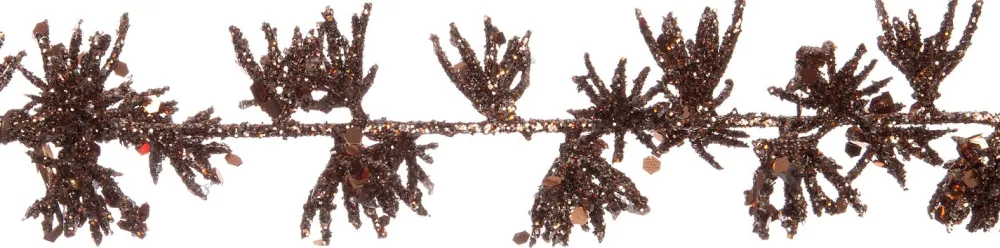 New Weihnachtsgirlande Zweig mit Beleuchtung braun 180 cm Weihnachtsgirlanden & Lametta|Motiv-Lichterketten