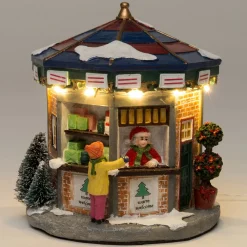 Hot Weihnachtshäuschen Kiosk 11 x 11 x 12 cm Weihnachtshäuschen
