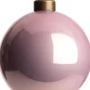 Weihnachtskugel Autun rosa glänzend D 8 cm Weihnachtskugeln & -Anhänger