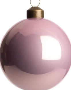 Weihnachtskugel Autun rosa glänzend D 8 cm Weihnachtskugeln & -Anhänger