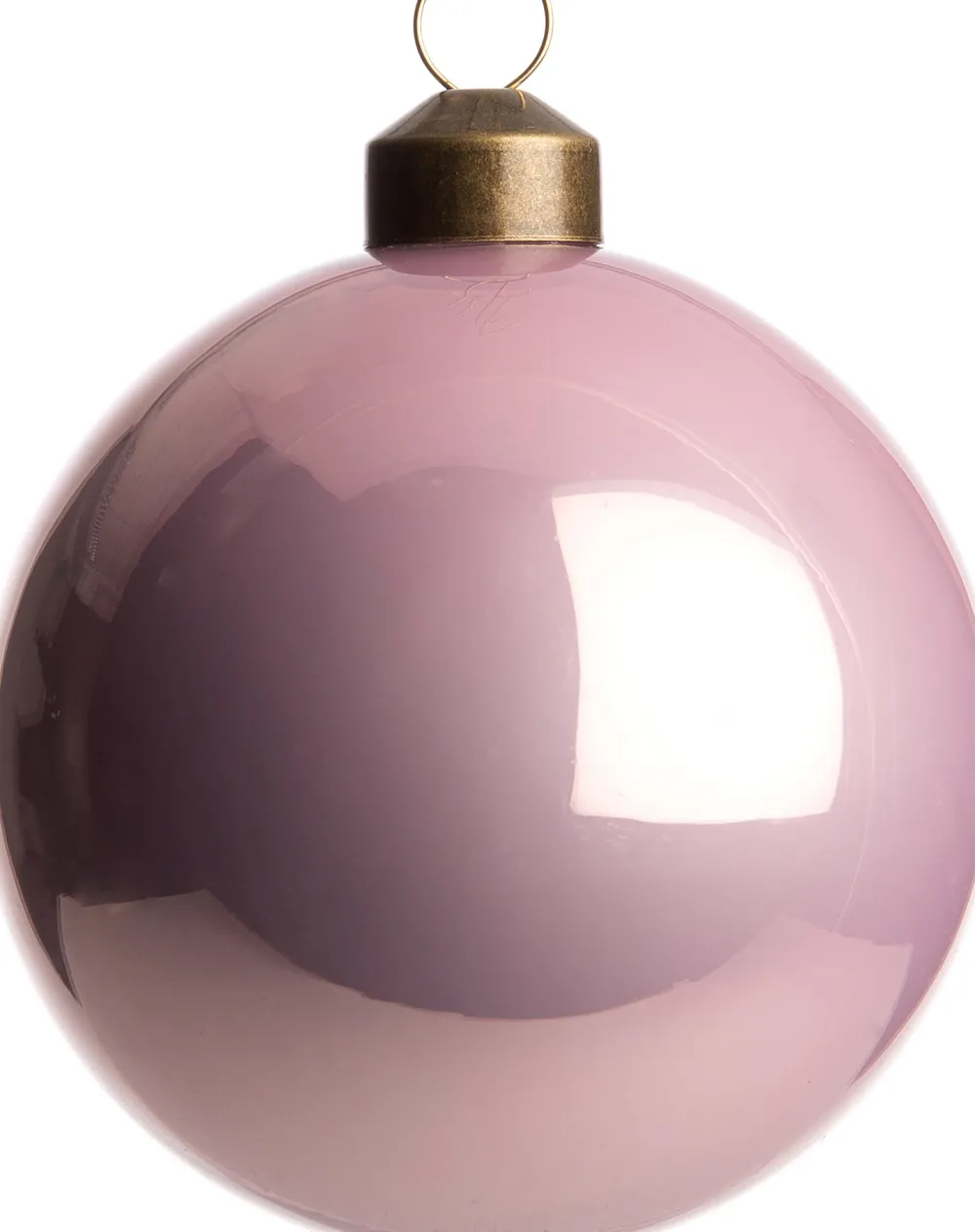 Weihnachtskugel Autun rosa glänzend D 8 cm Weihnachtskugeln & -Anhänger