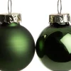 Weihnachtskugeln grün matt und glänzend D 3,5 cm 16 St. Weihnachtskugeln & -Anhänger