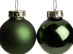 Weihnachtskugeln grün matt und glänzend D 3,5 cm 16 St. Weihnachtskugeln & -Anhänger