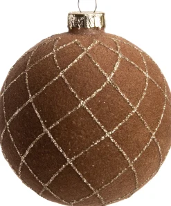 Weihnachtskugeln Bernaville braun D 8 cm Weihnachtskugeln & -Anhänger