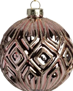 Weihnachtskugel Windsor rosa D 8 cm Weihnachtskugeln & -Anhänger