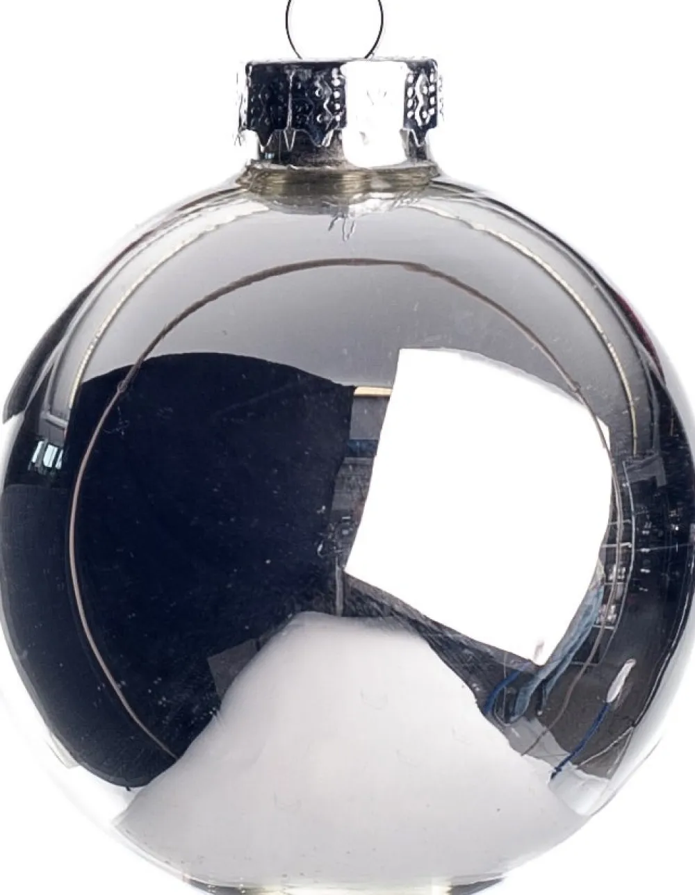 Weihnachtskugeln silber matt und glänzend D 7 cm 8 St. Weihnachtskugeln & -Anhänger