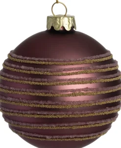 Weihnachtskugel Rathdrum lila D 8 cm Weihnachtskugeln & -Anhänger