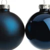 Weihnachtskugeln blau matt und glänzend D 6 cm 10 St. Weihnachtskugeln & -Anhänger