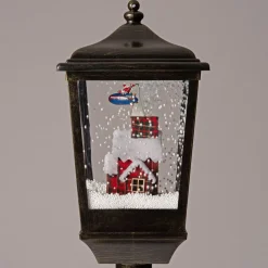 Outlet Weihnachtslaterne Haus mit LED-Beleuchtung 20 x 20 x 120 cm Weihnachtsleuchten