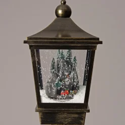 New Weihnachtslaterne Zug mit LED Beleuchtung 29 x 29 x 184 cm Weihnachtsleuchten