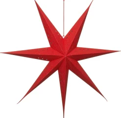 Clearance Weihnachtsstern beleuchtet rot 18 x 100 x 100 cm Weihnachtssterne