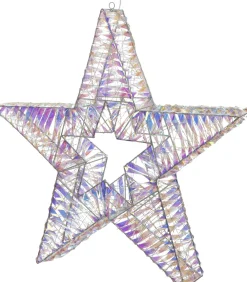 Weihnachtsstern Iris beleuchtet D 60 H 9 cm Weihnachtsfiguren (Außen)