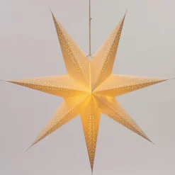 Best Weihnachtsstern beleuchtet mit LED weiß 15 x 60 x 60 cm Weihnachtssterne