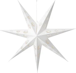 Hot Weihnachtsstern weiß mit Beleuchtung D 60 H 10 cm Weihnachtssterne