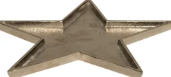 Weihnachtsteller Stern silber 24 x 1 x 24 cm Dekoschalen & -Teller
