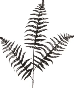 Weihnachtszweig Farn schwarz 78 cm Weihnachtszweige & -Blumen