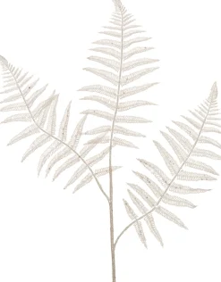 Best Weihnachtszweig Farnblatt weiß 78 cm Weihnachtszweige & -Blumen