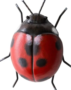 Best Wetterfestes Bild Marienkäfer rot / schwarz 16 x 14 x 6,5 cm Gartenzwerge & -Figuren