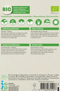 New Zuckererbse (Pisum sativum 'Norli') (BIO) Samen Gemüsesamen|Saatgut