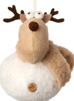 Best  Weihnachtsbaumschmuck Rentier weiß 8 x 8 x 11 cm Weihnachtskugeln & -Anhänger