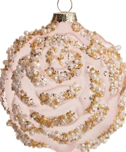  Weihnachtsbaumschmuck Blume Luann rosa 10 x 10 x 5 cm Weihnachtskugeln & -Anhänger