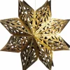Best  Weihnachtsbaumschmuck Schneeflocke gold 15 x 15 x 15 cm Weihnachtsdeko Zum Aufhängen