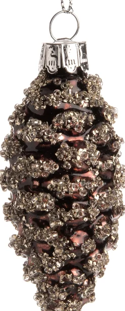 Best  Weihnachtsbaumschmuck Tannenzapfen Devona braun D 3,5 H 7,5 cm Weihnachtskugeln & -Anhänger