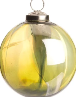  Weihnachtskugel marmor limette D 8 cm Weihnachtskugeln & -Anhänger