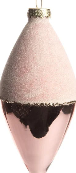  Weihnachtskugel Zapfen Elisse rosa D 8 H 9 cm Weihnachtskugeln & -Anhänger