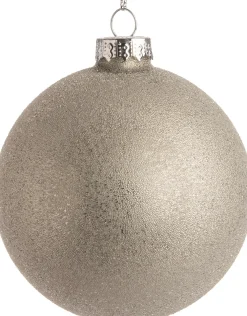 Best  Weihnachtskugel Caren silber D 10 cm Weihnachtskugeln & -Anhänger